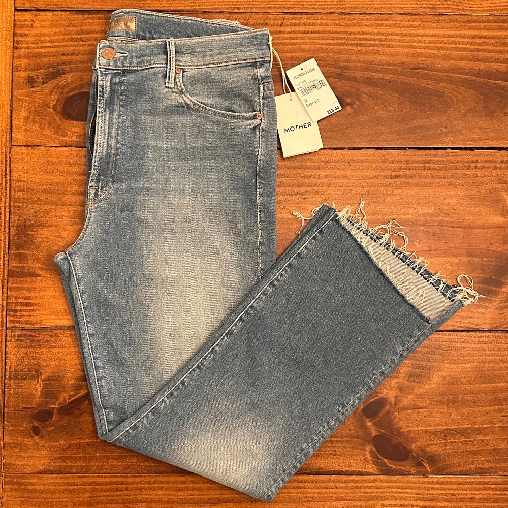 NWT MOTHER The Insider Crop Jeans - Size 32